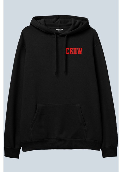 Crow Siyah Oversize Kapüşonlu Sweatshirt Hoodie fiyatları