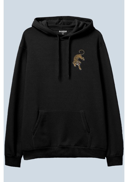 Stay Wild Siyah Oversize Kapüşonlu Sweatshirt Hoodie fiyatları