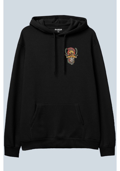 Rome Siyah Oversize Kapüşonlu Sweatshirt Hoodie fiyatları