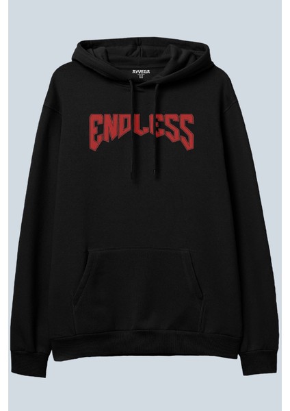 Endless Siyah Oversize Kapüşonlu Sweatshirt Hoodie fiyatları