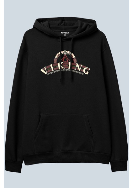 Valhalla Siyah Oversize Kapüşonlu Sweatshirt Hoodie fiyatları