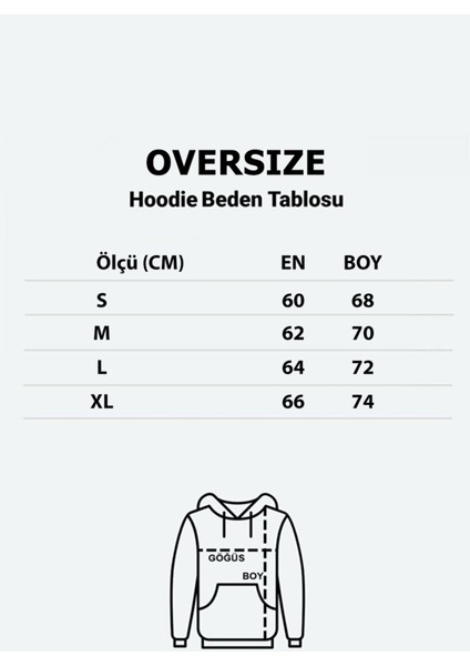 Monk Siyah Oversize Kapüşonlu Sweatshirt Hoodie