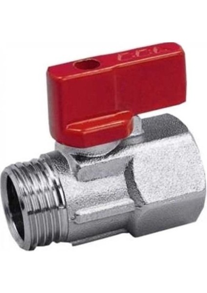 1/2 Mini Küresel Vana Erkek Dişi Kırmızı