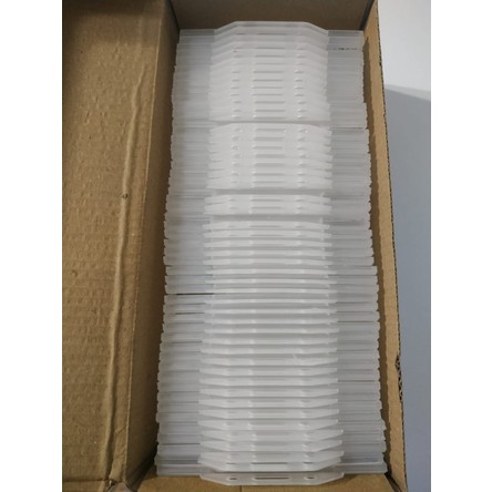 Plasis Personel Yaka Kartı Plastik Koruyucu Kartlık Kılıf Kabı Yatay 50 Li Paket