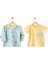 Erkek Bebek Dinazor Desenli 2li Tişört Takımı AC21507R 1