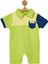 Erkek Bebek Polo Yaka Cep Detaylı Yeşil Tulum AC22528 1
