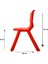 1.Kalite Kırılmaz Çocuk Sandalyesi – Kreş ve Anaokulu Sandalyesi Kırmızı 8 Adet 2