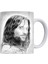 Lotr Karakalem Baskı Serisi Aragorn %100 Porselen Beyaz Kupa 1