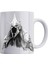 Lotr Karakalem Baskı Serisi Witch King %100 Porselen Beyaz Kupa 1