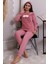 Fwn 3002 Peluş Welsoft Polar Kışlık Kadın Ev Pijama Takımı 2