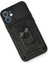iPhone 11 Kılıf Kamera Korumalı Sürgülü Yüzüklü Armor Military Zırh Tank - Siyah 3