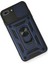 iPhone 7 Plus Kılıf Kamera Korumalı Sürgülü Yüzüklü Armor Military Zırh Tank - Lacivert 3