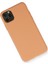 iPhone 11 Pro Max Kılıf Lansman Içi Kadife Lüx Tasarım Silikon Kapak - Mat Turuncu 2