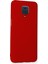 Xiaomi Redmi Note 9 Pro Kılıf Lansman Içi Kadife Lüx Tasarım Silikon Kapak - Kırmızı 2