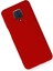 Xiaomi Redmi Note 9 Pro Kılıf Lansman Içi Kadife Lüx Tasarım Silikon Kapak - Kırmızı 3