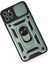 iPhone 11 Pro Kılıf Kamera Korumalı Sürgülü Yüzüklü Armor Military Zırh Tank - Yeşil 3