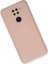 Xiaomi Redmi Note 9 Kılıf Lansman Içi Kadife Lüx Tasarım Silikon Kapak - Pudra 2