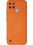 Realme C21Y Kılıf Lansman Içi Kadife Lüx Tasarım Silikon Kapak - Turuncu 1