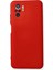 Xiaomi Redmi Note 10 Kılıf Lansman Içi Kadife Lüx Tasarım Silikon Kapak - Kırmızı 1