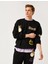 Bisiklet Yaka Baskılı Sweatshirt 1