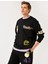 Bisiklet Yaka Baskılı Sweatshirt 2
