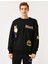 Bisiklet Yaka Baskılı Sweatshirt 3
