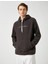 Polar İşlemeli Kapşonlu Sweatshirt Şardonlu 1