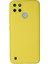 Realme C21Y Kılıf Lansman Içi Kadife Lüx Tasarım Silikon Kapak - Sarı 1