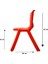 1.Kalite Kırılmaz Çocuk Sandalyesi – Kreş ve Anaokulu Sandalyesi Kırmızı 2