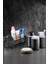 Banyo Takımı Diş Fırçalık Sıvı Sabunluk Katı Sabunluk Pamukluk 5 Li Set Siyah 3386 1