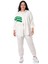 Büyük Beden Gömlek Pantolon Keten Beyaz Takım 1