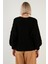 V Yaka Düğmeli Örgülü Triko Hırka Kadın Hırka 6310007 5