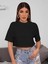 Crop Siyah Tshirt 3