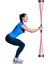 Fitness Elastik Bar Tremor Bar Fitness Eğitimi Tremor Bar - Kırmızı (Yurt Dışından) 1
