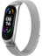 Xiaomi Mi Band 7 Uyumlu Kordon Metal Manyetik Hasır Örgülü Çelik Mıknatıslı Kayış 1