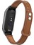 Xiaomi Mi Band 7 Kordon Leather Dikişli Hakiki Deri Kayış Tokalı Klasik Ayarlanabilir 3