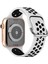 Apple Watch 7-6-Se-5-4-3-2 Seri (42/44/45) mm Uyumlu Yumuşak Çelik Tokalı Delikli Silikon Kordon 1