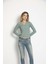 Kadın V Yaka Mint Renk Body 4
