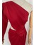 Ges Moda G0262 Tek Omuz Drape Detaylı Tasarım Elbise Kırmızı 4