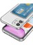 Apple iPhone 12 Kılıf Kartlıklı Şeffaf Card Holder Clear Silikon Kapak 4