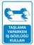 Taşlama Yaparken Iş Gözlüğü Kullan Levhası - Sac Malzeme 25X35 cm 1