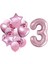 3 Yaş Pembe Folyo Balon Set 1