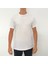 Erkek Beyaz T-Shirt Bisiklet Yaka Basic 1