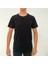 Erkek Siyah T-Shirt Bisiklet Yaka Basic 1