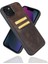 Apple iPhone 14 Pro Max Uyumlu Deri Kartlıklı Arka Kapak Tn3 Kahve 1