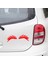 Göz Kirpik Araba Araç Oto ve Duvar Sticker 35 cm - Kırmızı 1