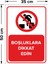 Boşluklara Dikkat Edin Levhası - Sac Malzeme 35X50 cm 2