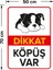 Dikkat Köpek Var Levhası Dikkat Köpüş Var - Sac Malzeme 50X70 cm 2