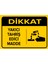 Dikkat Yakıcı Tahriş Edici Madde Levhası - Sac Malzeme 35X50 cm 1