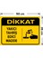 Dikkat Yakıcı Tahriş Edici Madde Levhası - Sac Malzeme 35X50 cm 2
